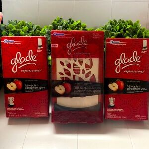 Glade Expressions Fuji Apple & Cardamom Spice Set RARE